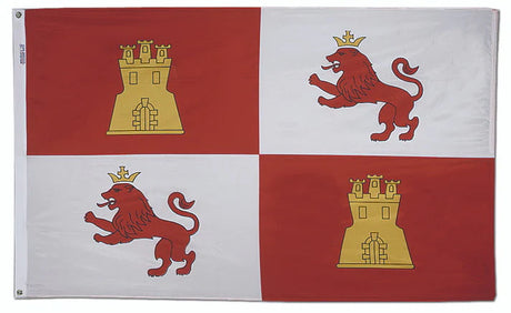 Spain Lions Castles Flag - For Outdoor Use