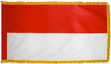 Indonesia Flag with Fringe - For Indoor Use