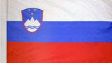 Slovenia Flag with Pole Sleeve - For Indoor Use