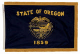 Oregon - State Flag with Fringe - For Indoor Use