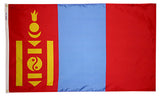 Mongolia Flag - For Outdoor Use