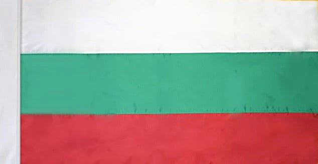Bulgaria Flag with Pole Sleeve - For Indoor Use