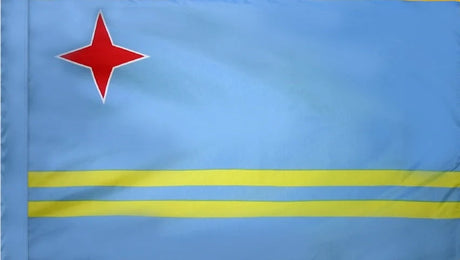 Aruba Flag with Pole Sleeve - For Indoor Use