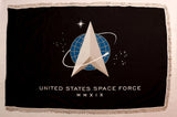 Space Force Flag with Fringe - For Indoor Use