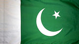 Pakistan Flag with Pole Sleeve - For Indoor Use