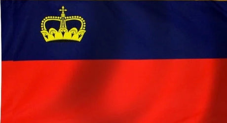 Liechtenstein Flag with Pole Sleeve - For Indoor Use