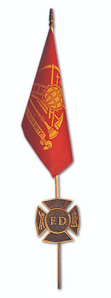 Grave Marker Flag - Fireman