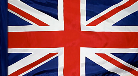 United Kingdom Flag with Pole Sleeve - For Indoor Use