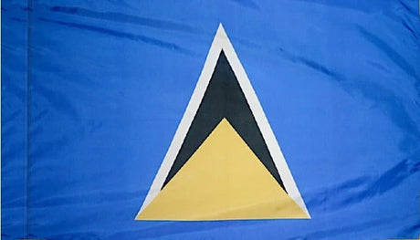 Saint Lucia Flag with Pole Sleeve - For Indoor Use