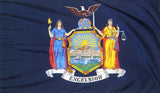 New York - State Flag with Pole Sleeve - For Indoor Use