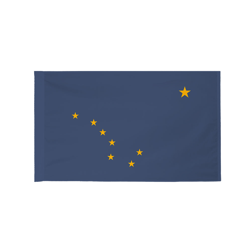 Alaska state flag with pole sleeve