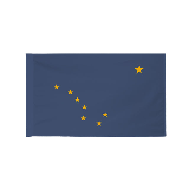 Alaska state flag with pole sleeve