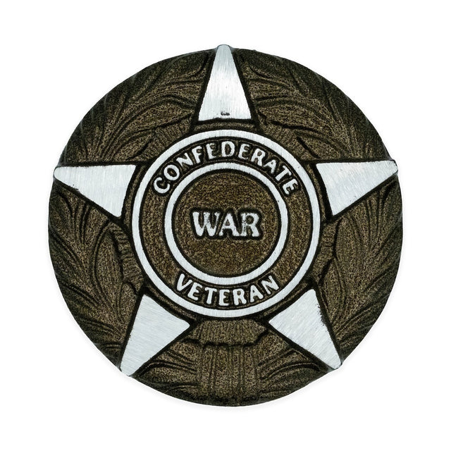 Aluminum Confederate War Veteran grave marker