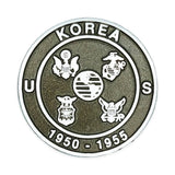 Aluminum Korean War grave marker
