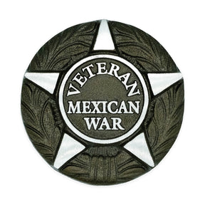 Aluminum Mexican War Veteran grave marker