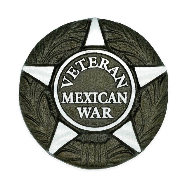 Aluminum Mexican War Veteran grave marker