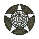 Aluminum US Veteran grave marker
