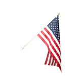 American Flagset with heading and grommets and wooden pole