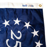 Betsy Ross 250 Embroidered American flag header