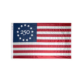 Betsy Ross 250 Embroidered American Flag