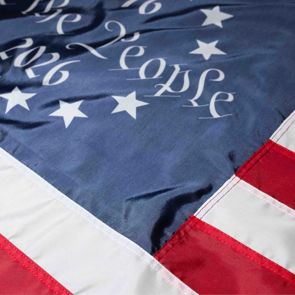 Betsy Ross "We The People" nylon flag stars and stripes