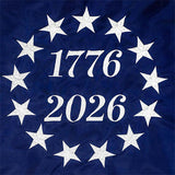 Nylon Betsy Ross 1776 to 2026 star field 