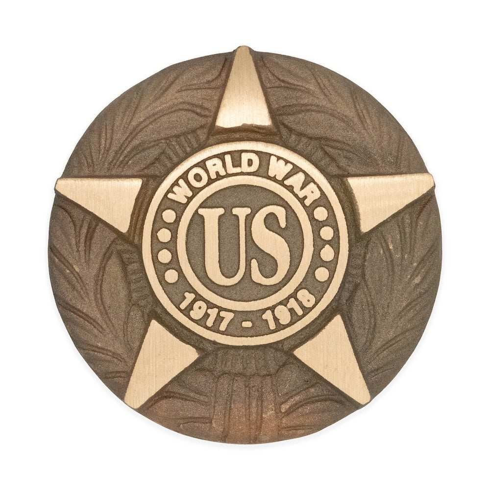 Bronze World War One grave marker