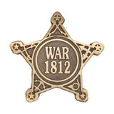Bronze War of 1812 grave marker