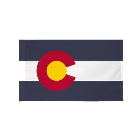 Colorado state flag with pole sleeve
