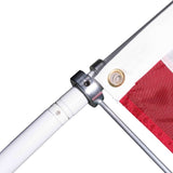 A flag stabilizer rod connector