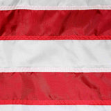 Indoor Fringed American flag sewn stripes