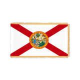 Florida state flag with pole sleeve and fringe