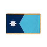 Minnesota 2024 state flag with pole sleeve and fringe