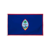 Guam flag with grommets