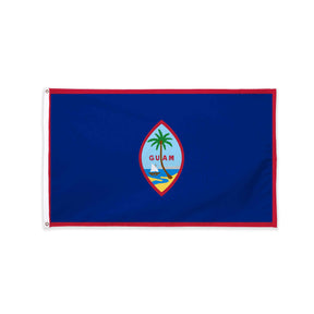 Guam flag with grommets