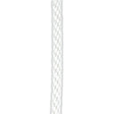 White halyard rope cut to length for flagpoles, durable outdoor-grade cord for raising and lowering flags.