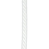 White halyard rope cut to length for flagpoles, durable outdoor-grade cord for raising and lowering flags.