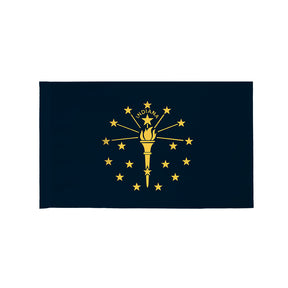 Indiana state flag with pole sleeve
