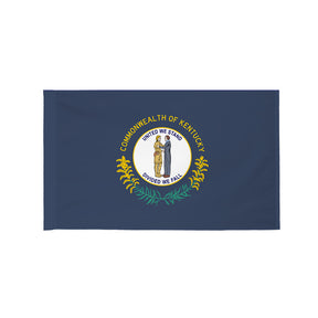 Kentucky state flag with pole sleeve