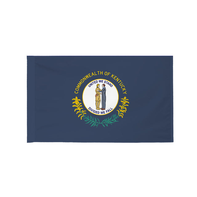 Kentucky state flag with pole sleeve