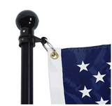 House Mount Flagpole Flag Set Black Legacy Series