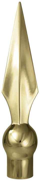 Metal spear for indoor flag set