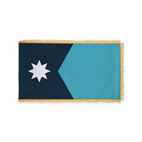 Minnesota 2024 state flag with pole sleeve and fringe
