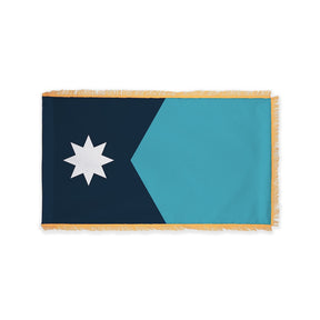Minnesota 2024 state flag with pole sleeve and fringe