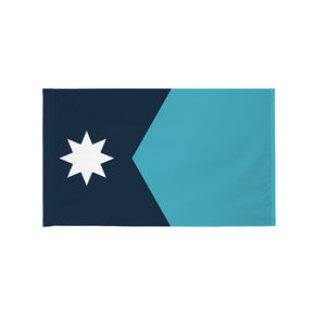 Minnesota state flag with pole sleeve