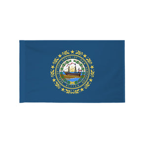 New Hampshire state flag with pole sleeve