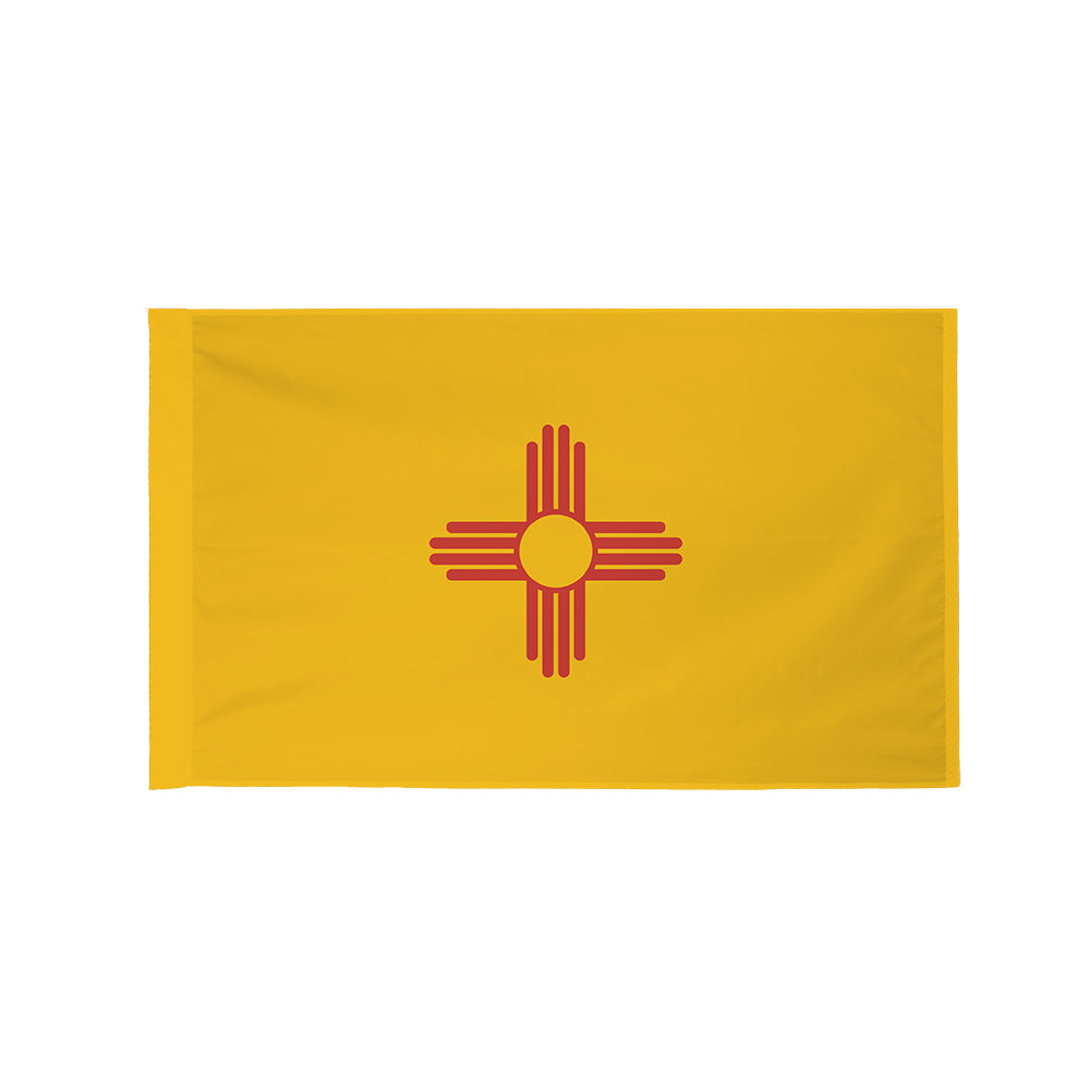 New Mexico state flag with pole sleeve