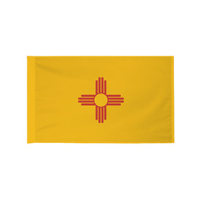 New Mexico state flag with pole sleeve