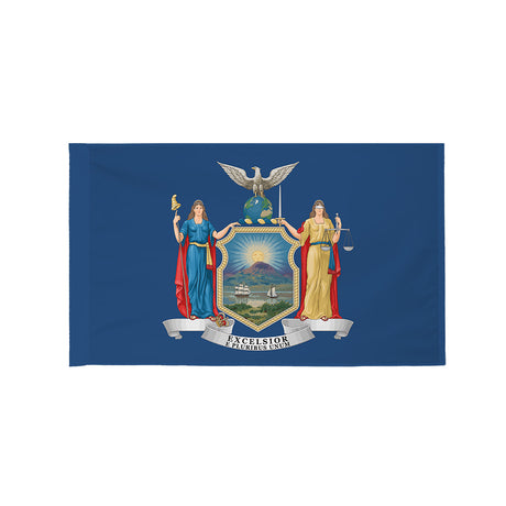 New York state flag with pole sleeve