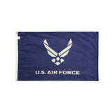 Nylon Air Force blue flag with grommets